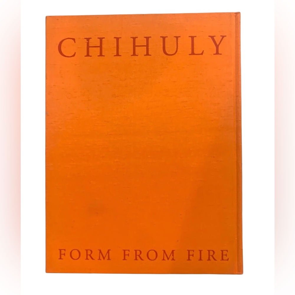 Vintage Chihuly glass "From Fire" Orange Art coffee table Book 1994 no jacket